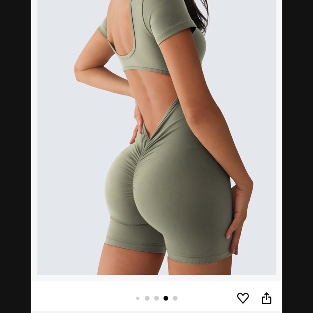 Olive Green Athletic Shorts